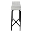 Accent Table Console Entryway Narrow Sofa Living Room Bedroom Metal Grey