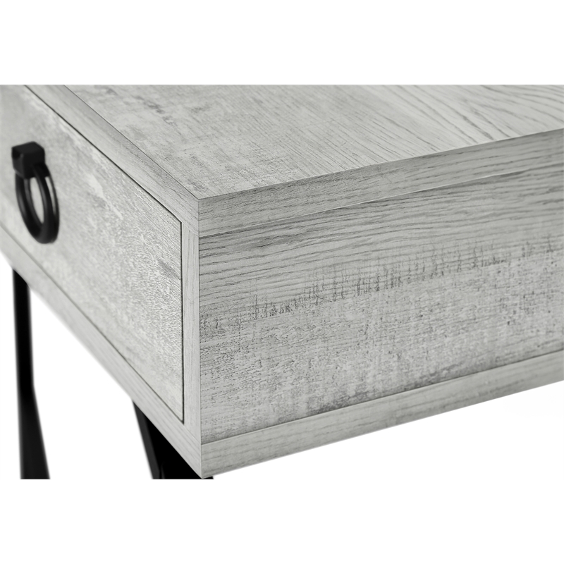 Accent Table Console Entryway Narrow Sofa Living Room Bedroom Metal Grey