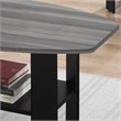Table Set 3pcs Set Coffee End Side Accent Living Room Laminate Black