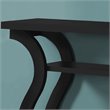 Accent Table Console Entryway Narrow Sofa Bedroom Laminate Black