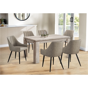 Dining Table 60&quot Rectangular Kitchen Dining Room Laminate Beige