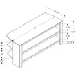 Tv Stand 42 Inch Console Living Room Bedroom Laminate Brown