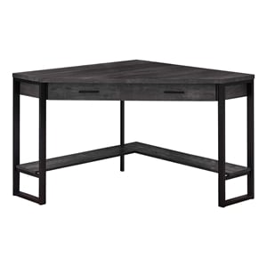 Computer Desk Home Office Corner 42&quotL Work Laptop Metal Black