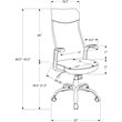 Office Chair Swivel Ergonomic Armrests Computer Desk Work Metal Black