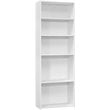 Bookshelf Bookcase 6 Tier 72&quotH Office Bedroom Laminate White