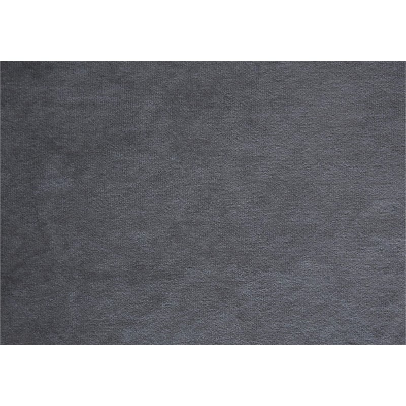 Bed Queen Size Platform Bedroom Frame Upholstered Velvet Grey Chrome