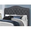 Bed Queen Size Platform Bedroom Frame Upholstered Velvet Grey Chrome