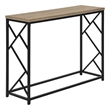 Accent Table Console Entryway Narrow Sofa Bedroom Metal Brown