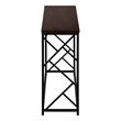 Accent Table Console Entryway Narrow Sofa Bedroom Metal Brown