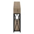 Accent Table Console Entryway Narrow Sofa Bedroom Metal Brown