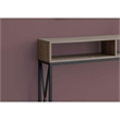 Accent Table Console Entryway Narrow Sofa Bedroom Metal Brown