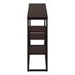 Accent Table Console Entryway Narrow Sofa Bedroom Metal Brown