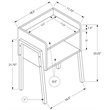 Accent Table Side End Nightstand Lamp Living Room Bedroom Metal Brown