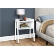 Accent Table Side End Nightstand Lamp Living Room Bedroom Metal White