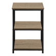 Accent Table Side End Nightstand Lamp Living Room Bedroom Metal Brown