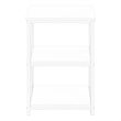 Accent Table Side End Nightstand Lamp Living Room Bedroom Metal White