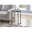 Accent Table Side Round End Nightstand Lamp Bedroom Metal Grey