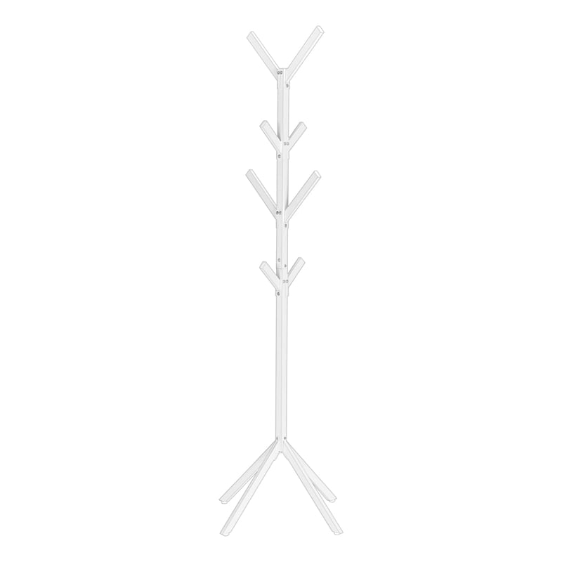 Coat Rack Hall Tree 8 Hooks Entryway 70