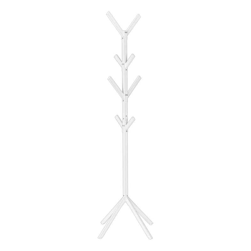 Coat Rack Hall Tree 8 Hooks Entryway 70