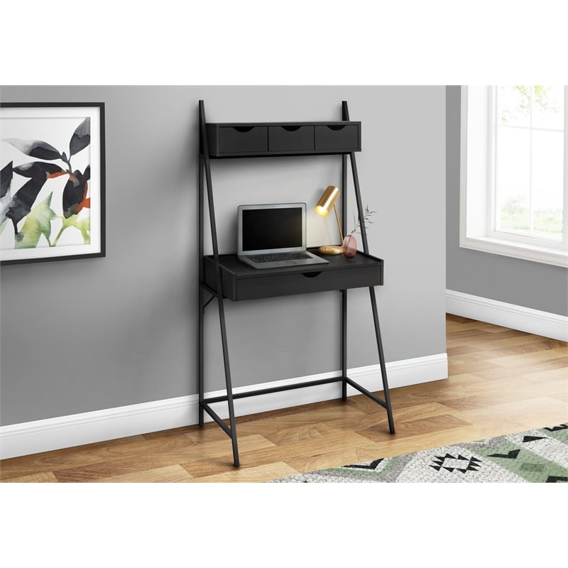Computer Desk Home Office Laptop Leaning 32