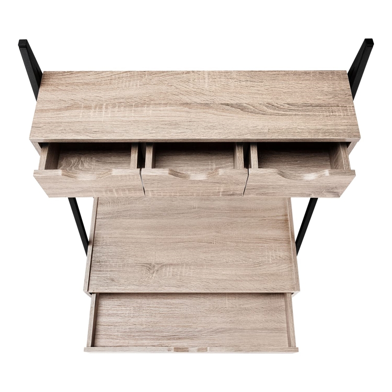 Computer Desk Home Office Laptop Leaning 32