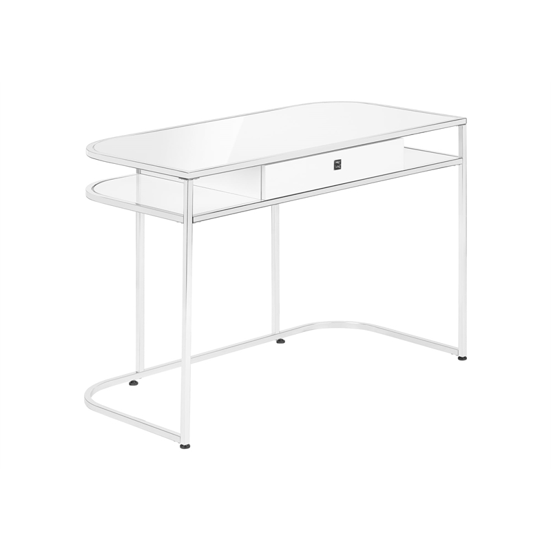 Computer Desk Home Office Laptop Storage Drawers 48