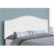 Bed Headboard Only Queen Size Bedroom Upholstered Pu Leather Look White