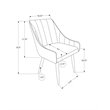 Dining Chair Set Of 2 Side Upholstered Kitchen Dining Room Fabric Beige
