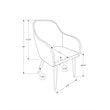 Monarch Faux Leather Upholstered Dining Chair in White (Set Of 2)