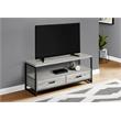 Tv Stand 48 Inch Console Living Room Bedroom Laminate Grey