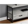 Tv Stand 48 Inch Console Living Room Bedroom Laminate Grey