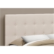 Bed Headboard Only Queen Size Bedroom Upholstered Linen Look Beige