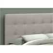 Bed Headboard Only Queen Size Bedroom Upholstered Linen Look Grey