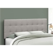 Bed Headboard Only Queen Size Bedroom Upholstered Linen Look Grey