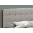 Bed Headboard Only Queen Size Bedroom Upholstered Linen Look Grey