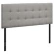 Bed Headboard Only Full Size Bedroom Upholstered Linen Look Grey