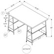 Computer Desk Home Office Laptop Storage Shelves 48