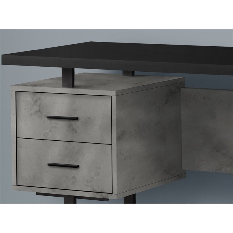 Computer Desk Home Office Laptop Storage Drawers 60