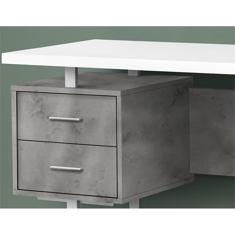 Computer Desk Home Office Laptop Storage Drawers 60