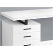 Computer Desk Home Office Laptop Storage Drawers 48
