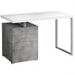 Computer Desk Home Office Laptop Storage Drawers 48