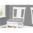 Bar Stool Set Of 2 Swivel Counter Height Kitchen Wood White/Gray