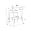 Bar Stool Set Of 2 Bar Height Saddle Seat Wood White/Gray