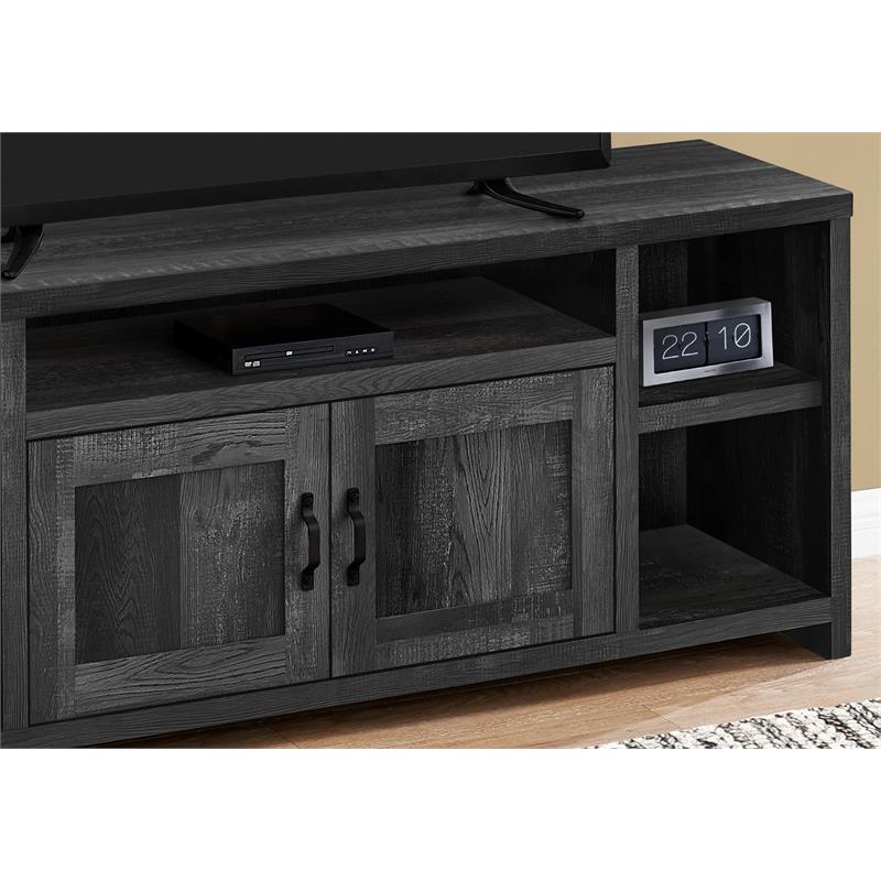 Tv Stand 60 Inch Console Living Room Bedroom Laminate Black