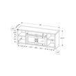 Tv Stand 60 Inch Console Living Room Bedroom Laminate Black