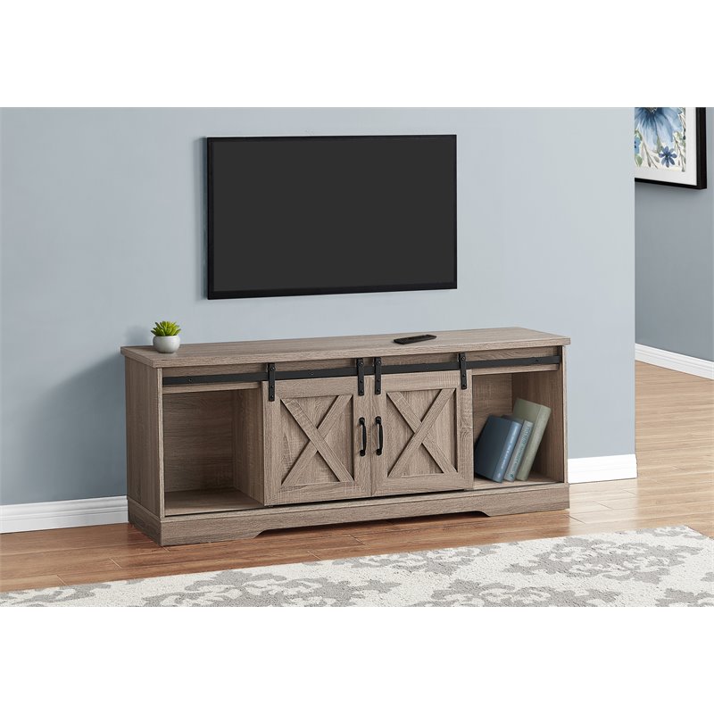 Tv Stand 60 Inch Console Living Room Bedroom Laminate Brown