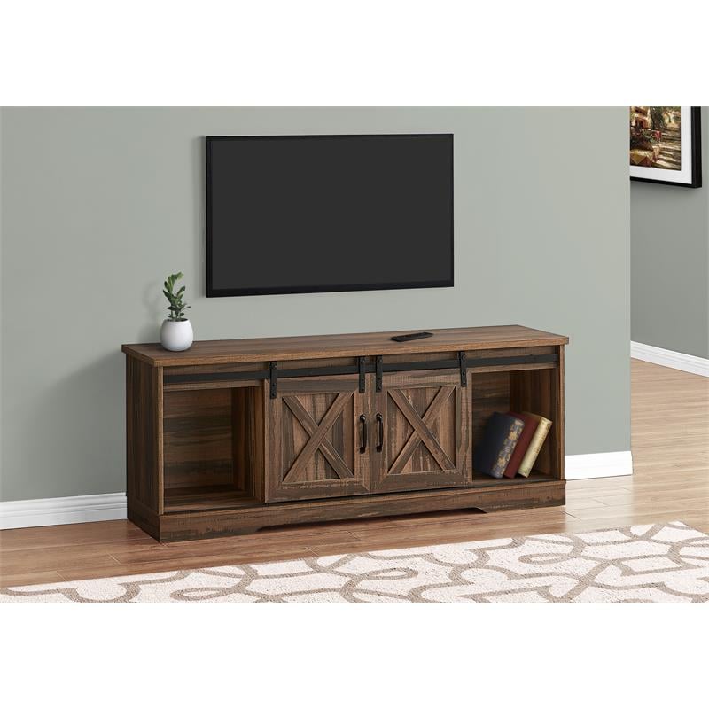 Tv Stand 60 Inch Console Living Room Bedroom Laminate Brown