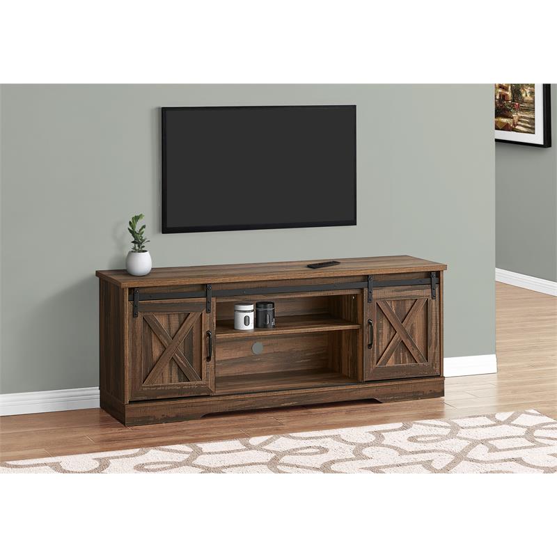 Tv Stand 60 Inch Console Living Room Bedroom Laminate Brown