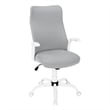 Office Chair Swivel Ergonomic Armrests Computer Desk Work Metal White