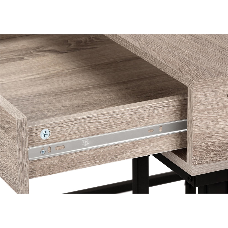 Computer Desk Home Office Laptop Storage Drawers 48